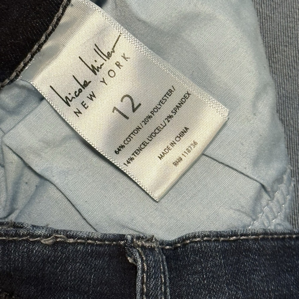 Nicole Miller Soho High Rise Ankle Slim Jeans Size 12 - Picture 7 of 10